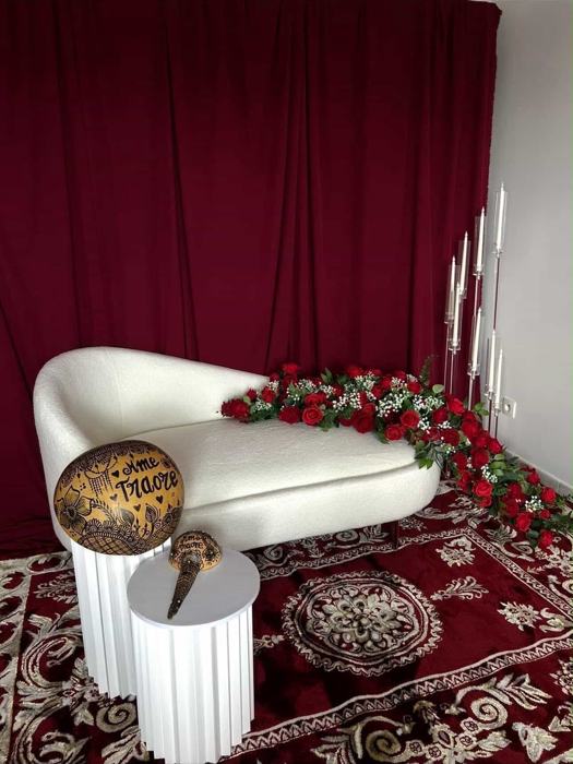 Ambiance bordeaux & tapis oriental